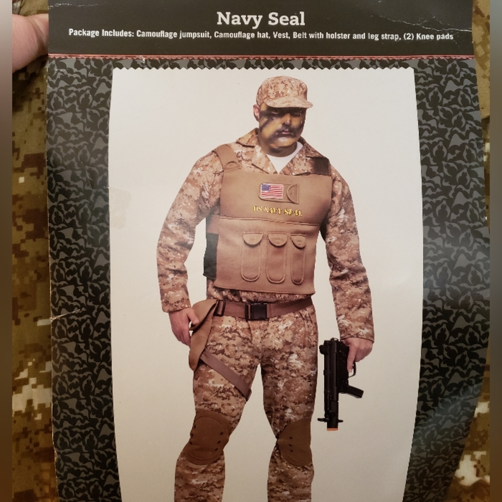 New Mens Navy Seal Costume